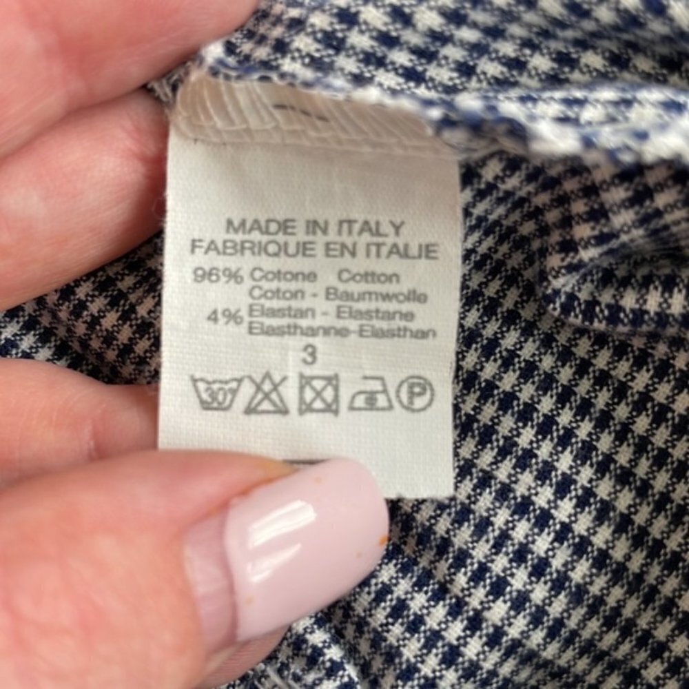 EC Brandy Melville Navy / White Checkered Dress - Size 3 - Picture 6 of 6